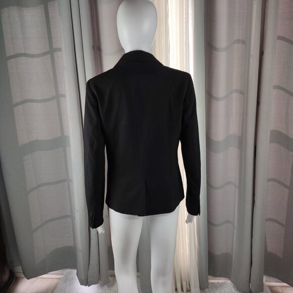 New York & Company Women’s Black One-Button Faux Pockets Blazer Jacket Size 4 - Picture 4 of 13